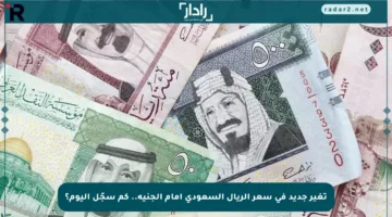 تغير جديد في سعر الريال السعودي أمام الجنيه.. كم سجّل اليوم؟